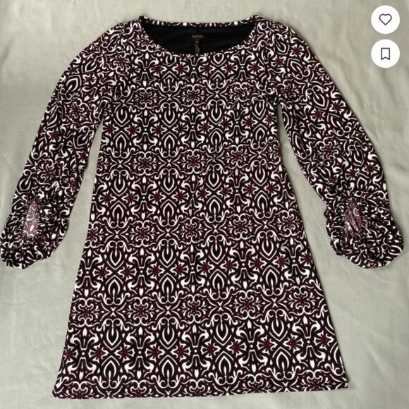 Laundry by Shelli Segal Red and Black Geometric Print Mini Dress Size 6 - Picture 12 of 12